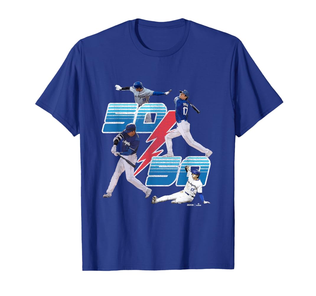 OHTANI 17 50/50 Tシャツ & フーディ Shohei Ohtani: 50/50 Club Shirt | Los Angeles Baseball RotoWear